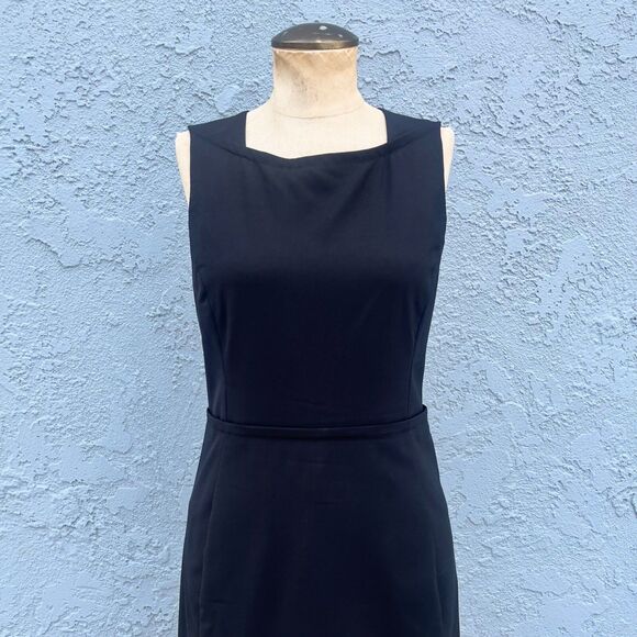Theyskens Theory Womens Sheath Dress Doran LBD Black Size 4 - Picture 3 of 10
